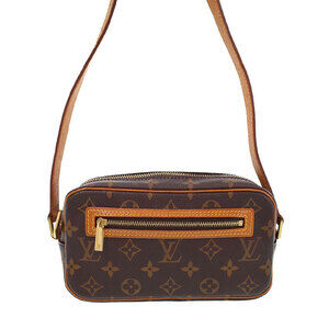Louis Vuitton Monogram Leather Brown Pochette Cite Semi Shoulder Bag